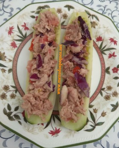 pepino relleno de atún, recetas keto