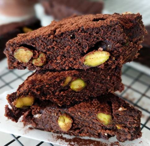 pistacho brownies