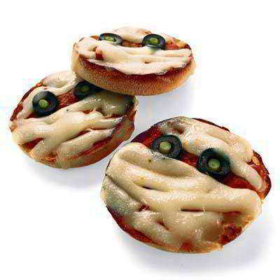 Recetas Halloween: Pizzas momias