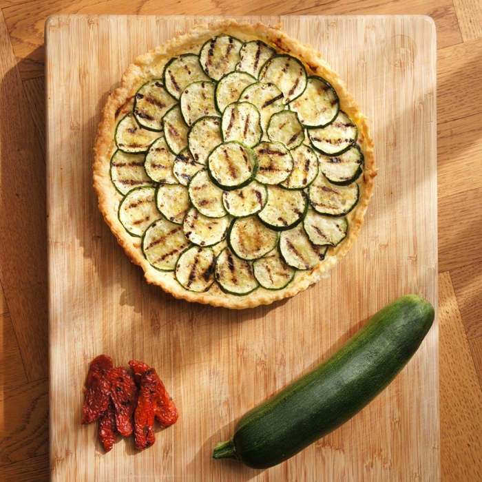 Quiche de calabacín y dos quesos