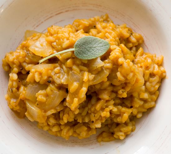 Risotto de calabaza caramelizada