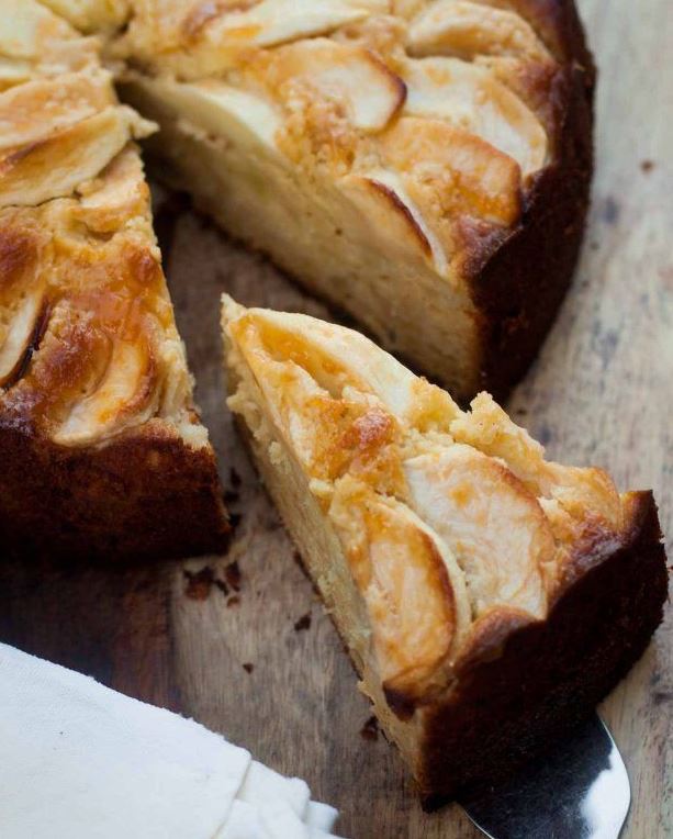 Tarta de manzana y almendras sin gluten