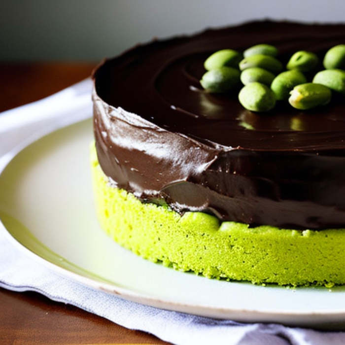 tarta de pistacho y chocolate, receta paso a paso