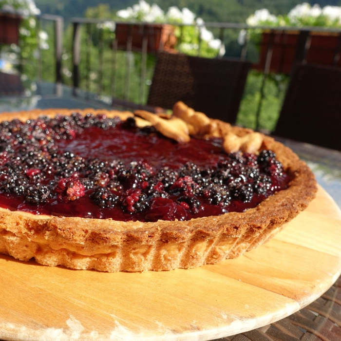 Tarta de moras receta