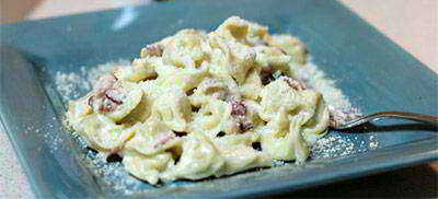 tortellinis carbonara