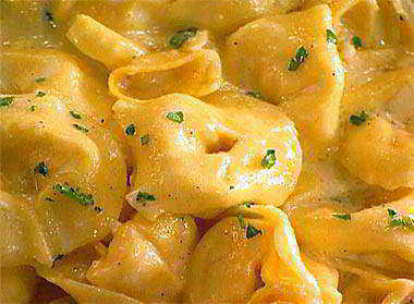 Tortellinis con Crema de Pistachos