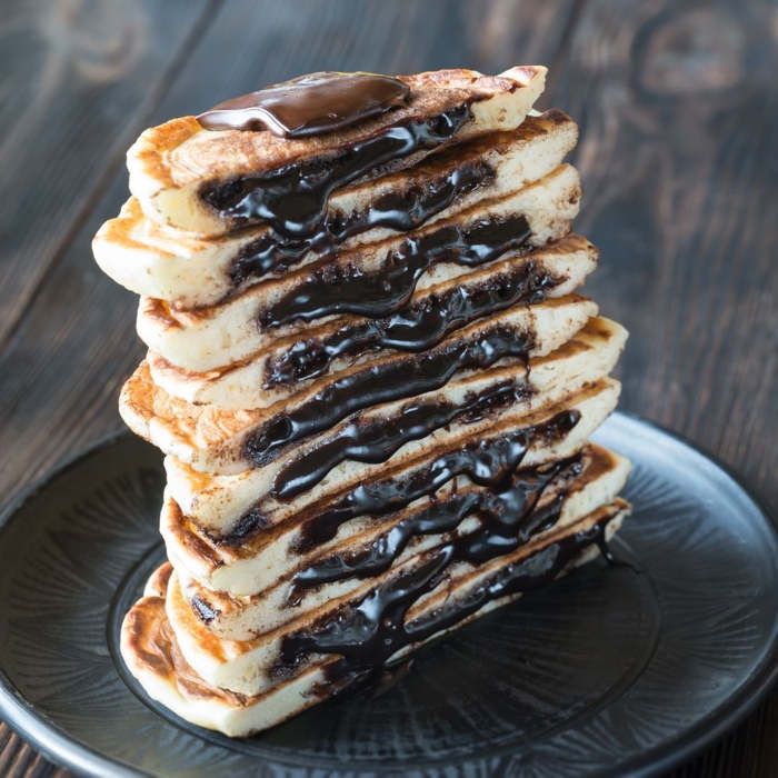 tortitas rellenas de nutella