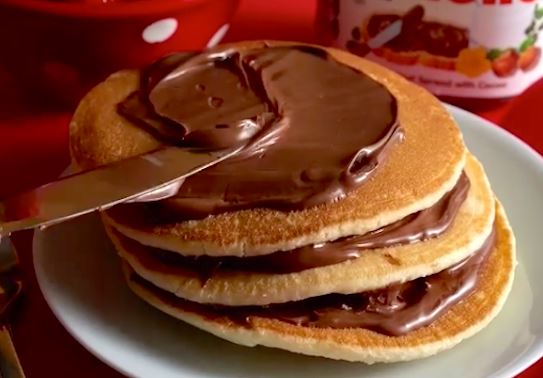 tortitas nutella