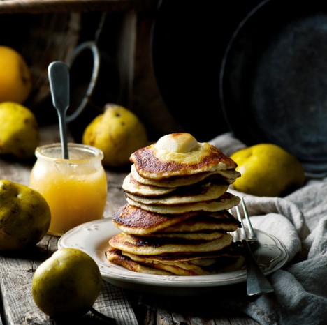 Receta para hacer Tortitas sin gluten de pera y pasas