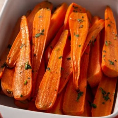 Zanahorias asadas con glaseado de miel picante, recetas realfood,