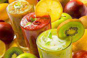 smoothies, zumos y jugos sanos