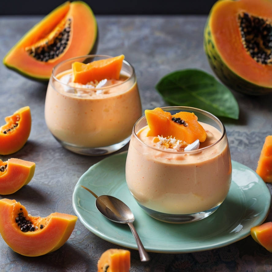 Postres con papaya