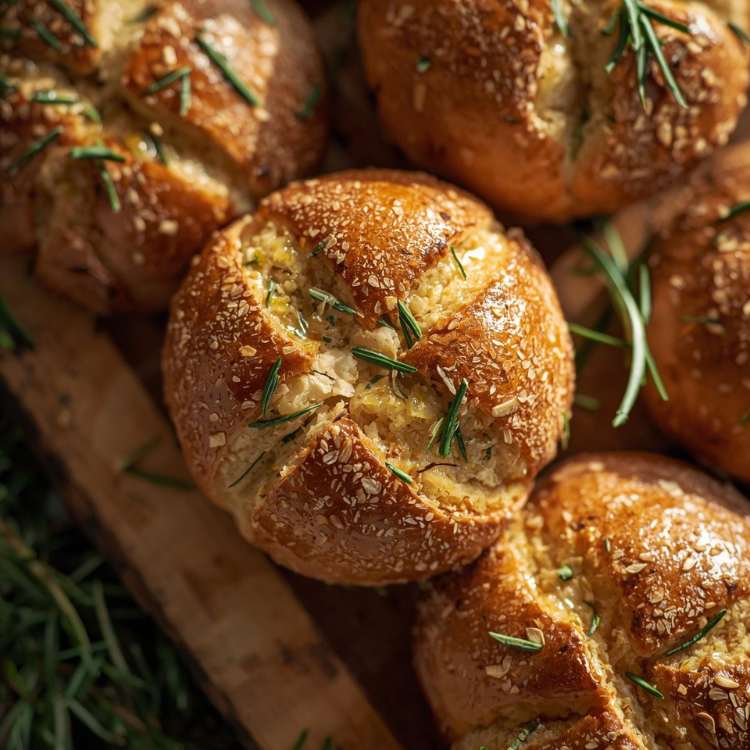panecillos con romero y aceite de oliva