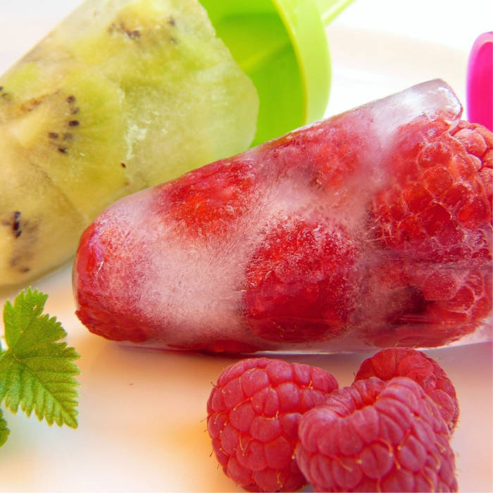 Paletas heladas de fruta, Polos de Hielo con Fruta Natural