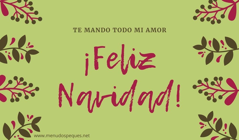 Felicitaciones de navidad con amor