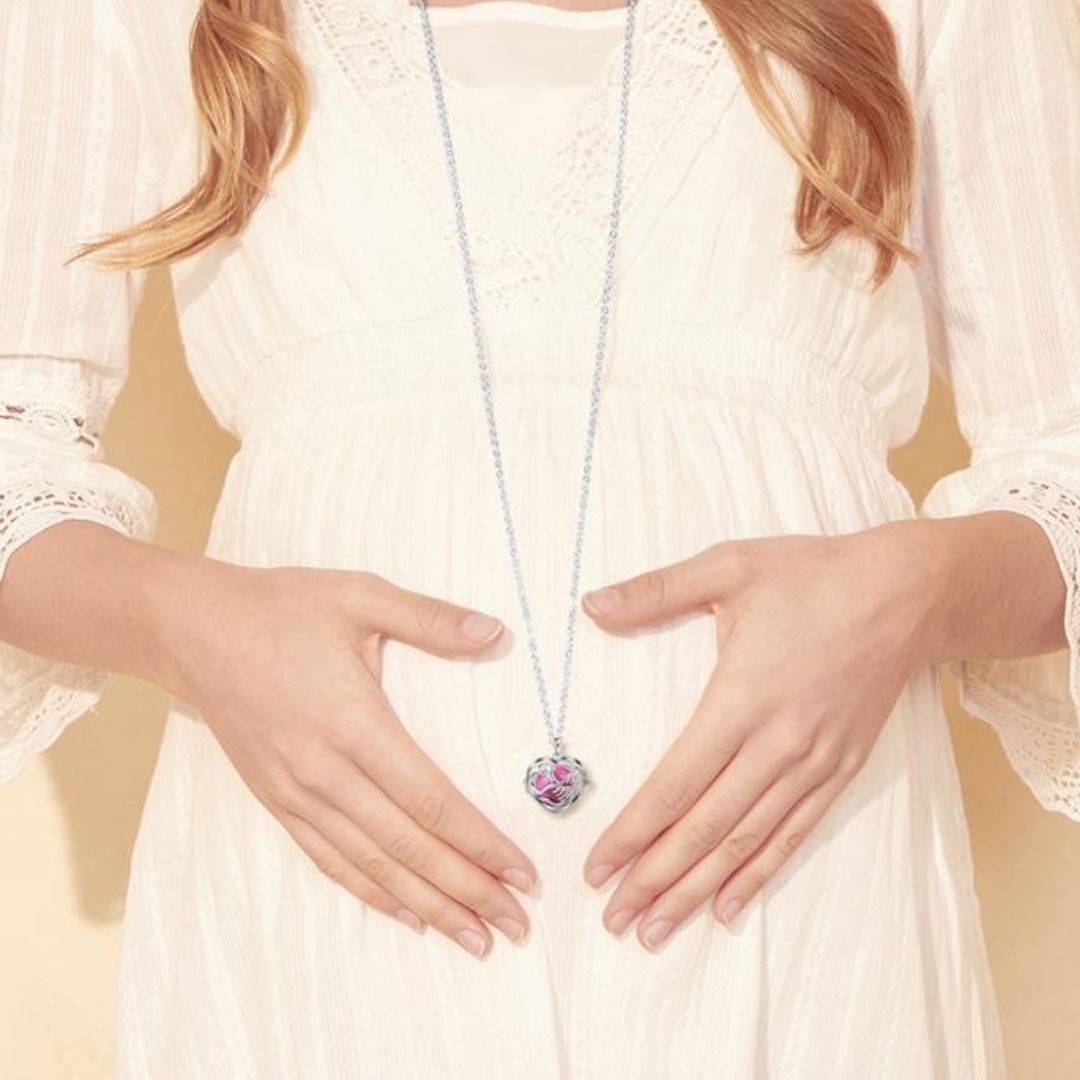 Colgante bola embarazo, Collar de embarazo, llamador de ángeles, joyas para embarazadas