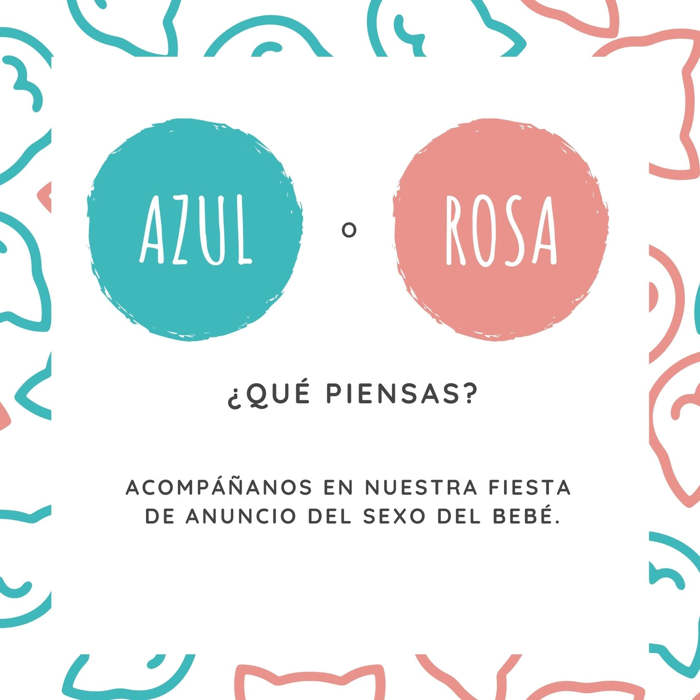 Ideas para anunciar si será niño o niña