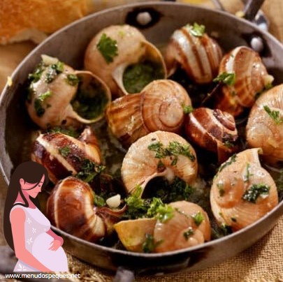 ¿Puede una mujer embarazada comer caracoles? comer escargot embarazo