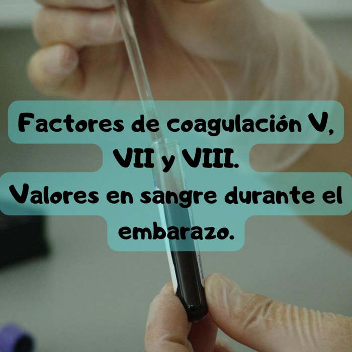 ¿Qué pasa si tengo el factor V alto o bajo? factor VII durante el embarazo, factor VIII, análisis de sangre