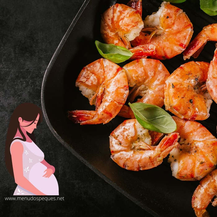 ¿Puede una mujer embarazada comer gambas, langostinos, camarones? embarazo