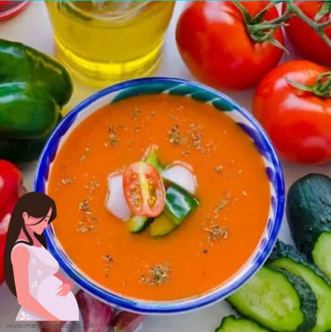 ¿Puede una mujer embarazada comer gazpacho y salmorejo? Embarazo