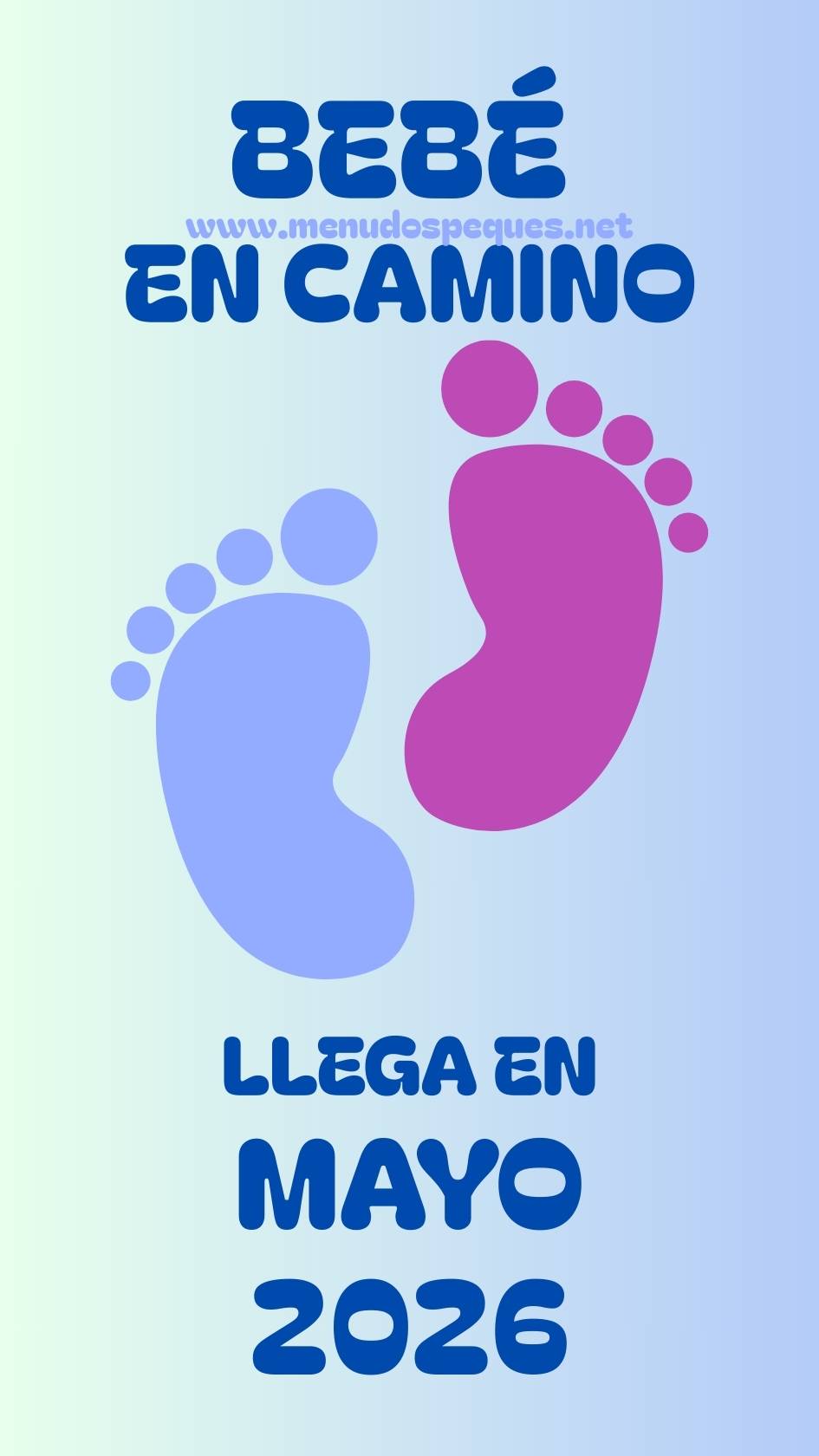 Llega bebé mayo 2026