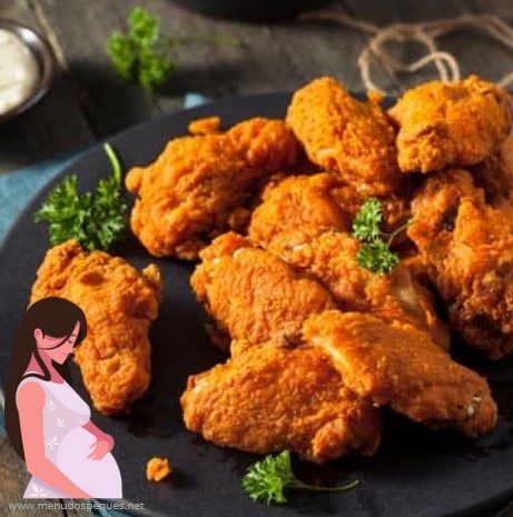 ¿Puede una mujer embarazada comer Pollo frito? embarazo nuggets