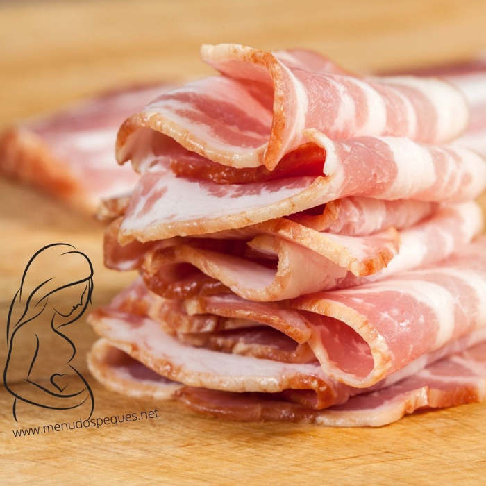 ¿Puede una mujer embarazada comer bacon o panceta? tocino, tocineta, baicon