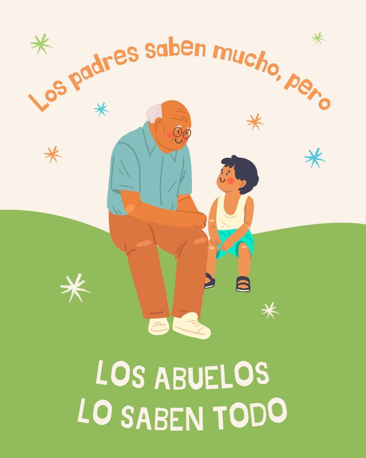 Tarjetas para felicitar a un abuelo