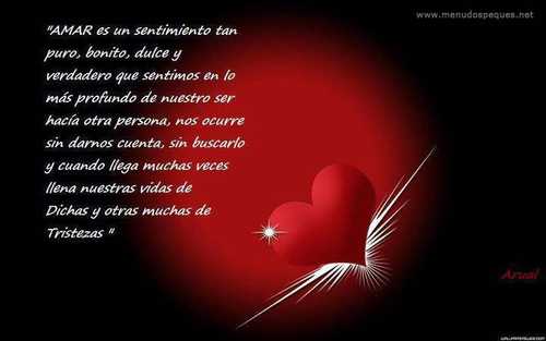 amar es un sentimiento