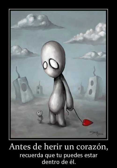 antes de herir un corazon