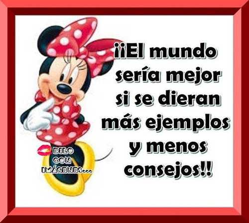minnie mas ejemplos menos consejos