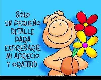 Amor, amistad. Expresar gratitud