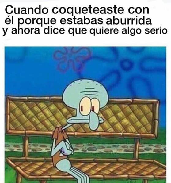 Estás aburrida y te pones a coquetear