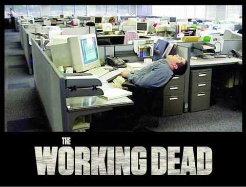 humor gráfico: The working dead