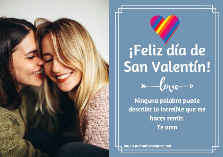 tarjeta chicas amor