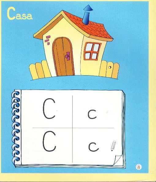 Cartel con la letra C en mayúscula y minúscula