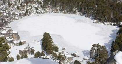 laguna congelada