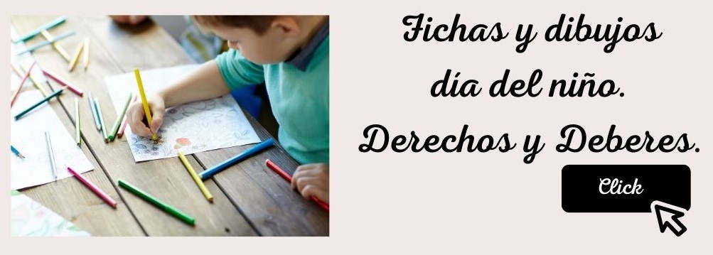 fichas y dibujos día del niño