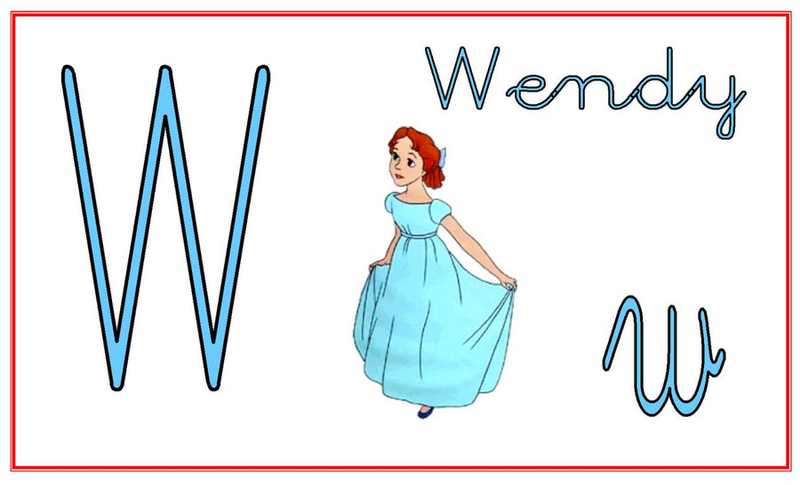 Aprender las letras con Disney