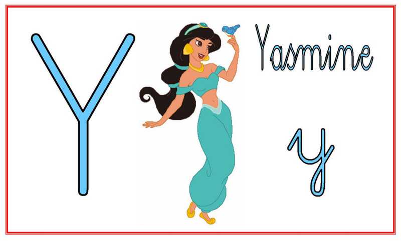 Aprender las letras con Disney