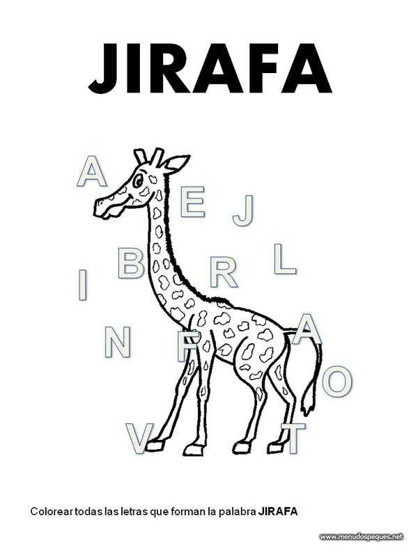 letras jirafa