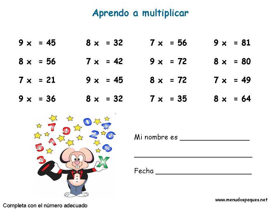 11 multiplicaciones