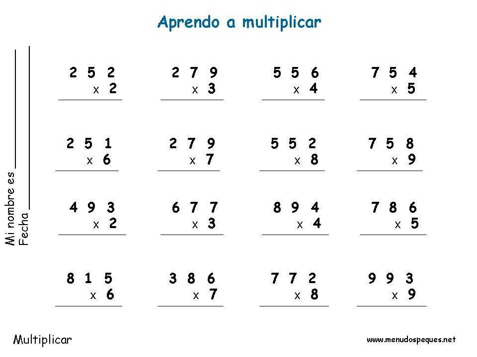 17 multiplicaciones