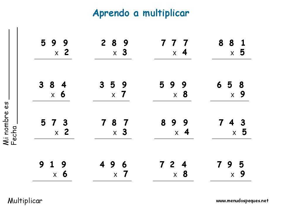 18 multiplicaciones