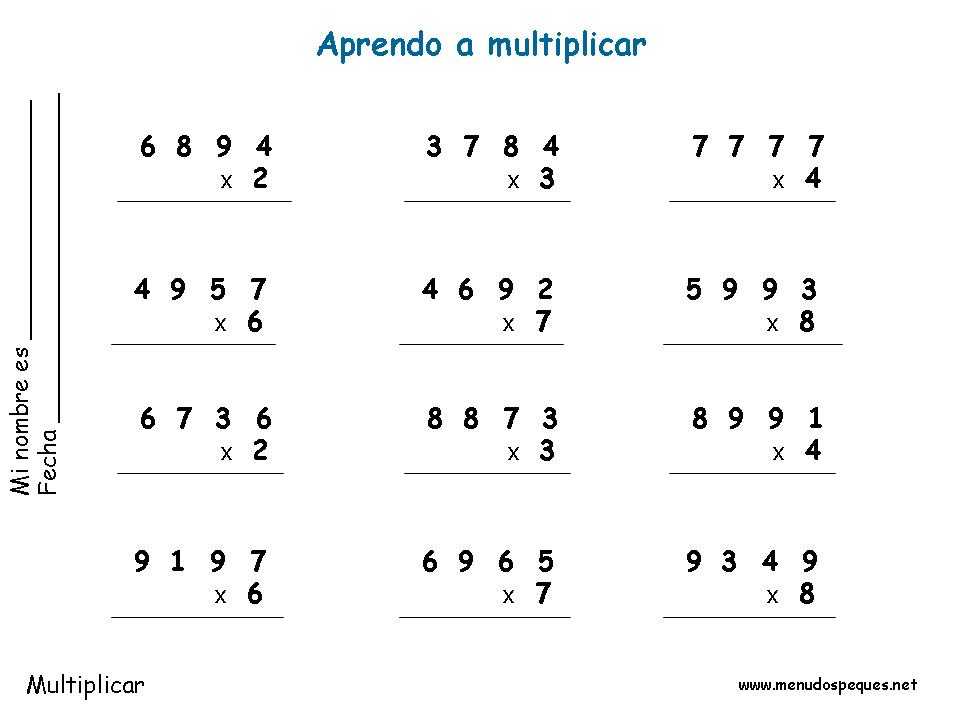 19 multiplicaciones