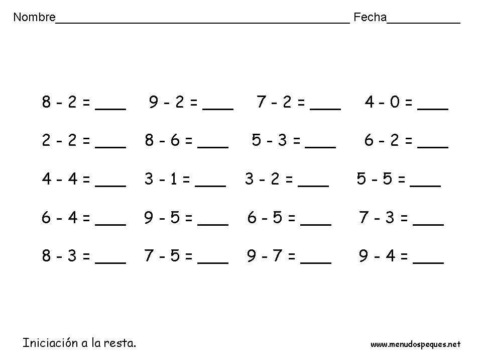 19 sumas restas