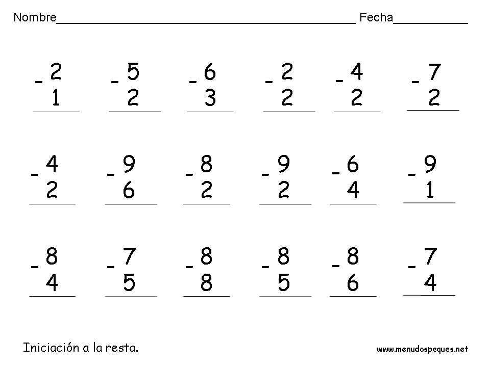 21 sumas restas