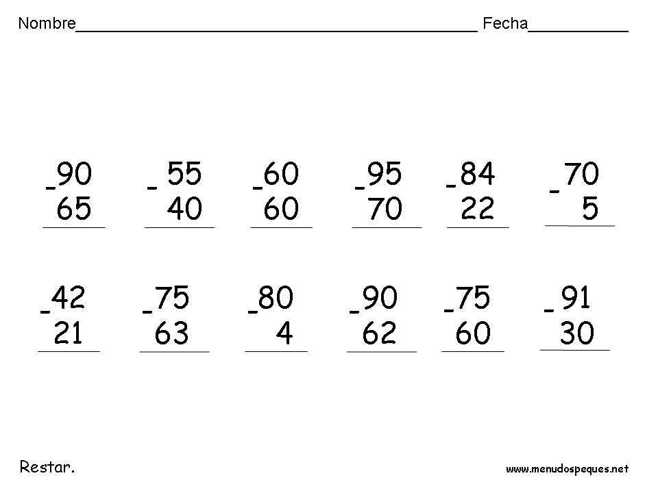 24 sumas restas