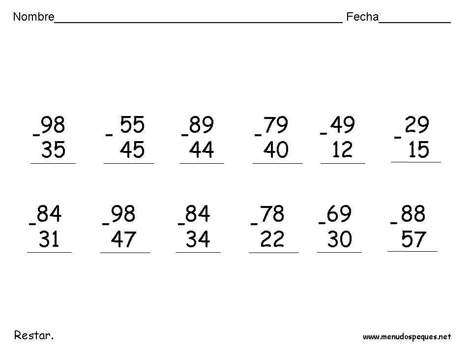 26 sumas restas